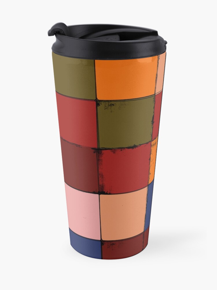 Alternate view of Winter Checkboard Travel Mug