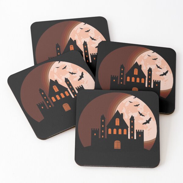 Item preview, Halloween Haunted Castle Orange designed and sold by everything4eva.