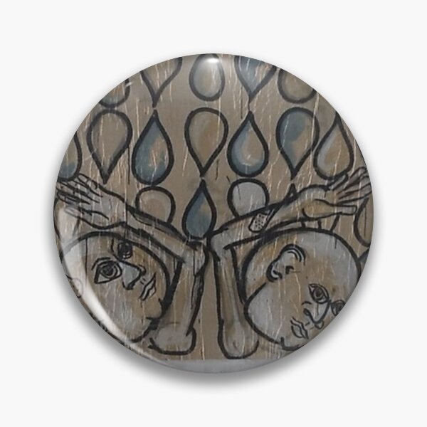 Item preview,  Graffiti Street art ,Two figures with Raindrops and plasters sticker,laptop sticker, designed and sold by MyStreetArts.