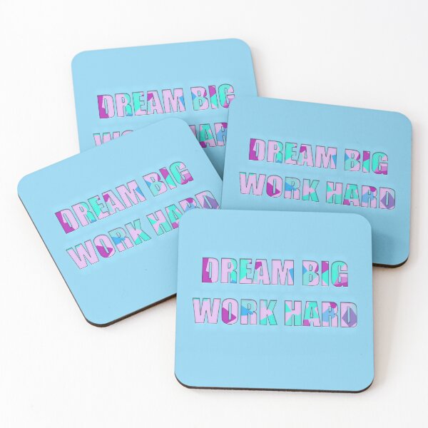 Item preview, Dream big Work hard notebook designed and sold by JensVanReeth.