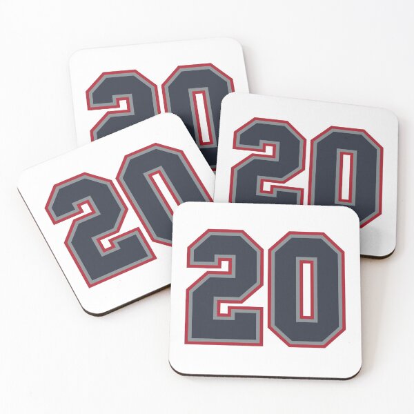 Item preview, 20 Navy Grey Red Sports Number Twenty designed and sold by HelloFromAja.