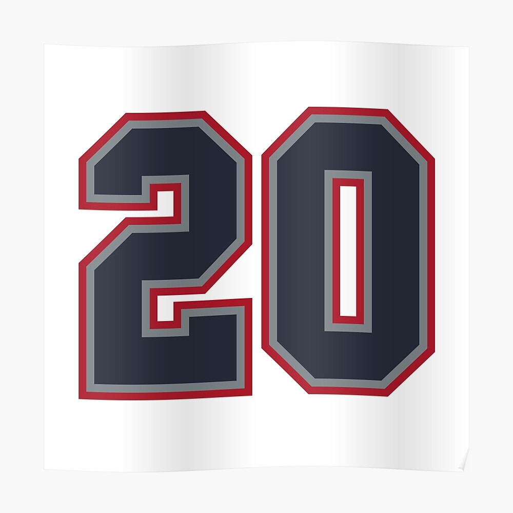 36 Navy Grey Red Sports Number Thirty-Six Sticker for Sale by HelloFromAja