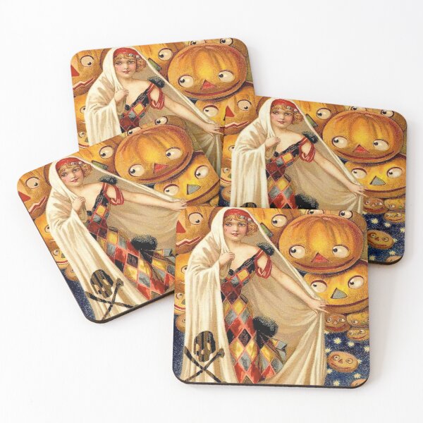 Item preview, Vintage Halloween Illustration, The Magic Halloween, Magic Charm Poster designed and sold by DeeElle.