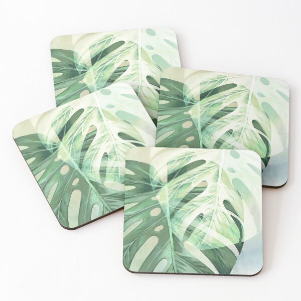 Item preview, Monstera Leaf Abstract Design designed and sold by Anne-Marie Bloor.