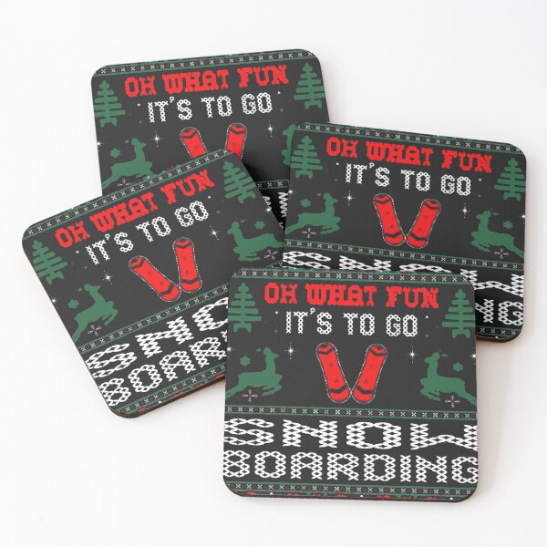 Item preview, Christmas Oh What Fun It Is To Go Snowboarding designed and sold by GeniusDesignArt.