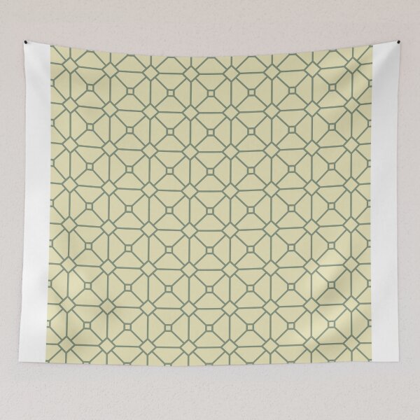 Item preview, Mash Design Pattern modern style_olive green on beige background designed and sold by Brontorino.