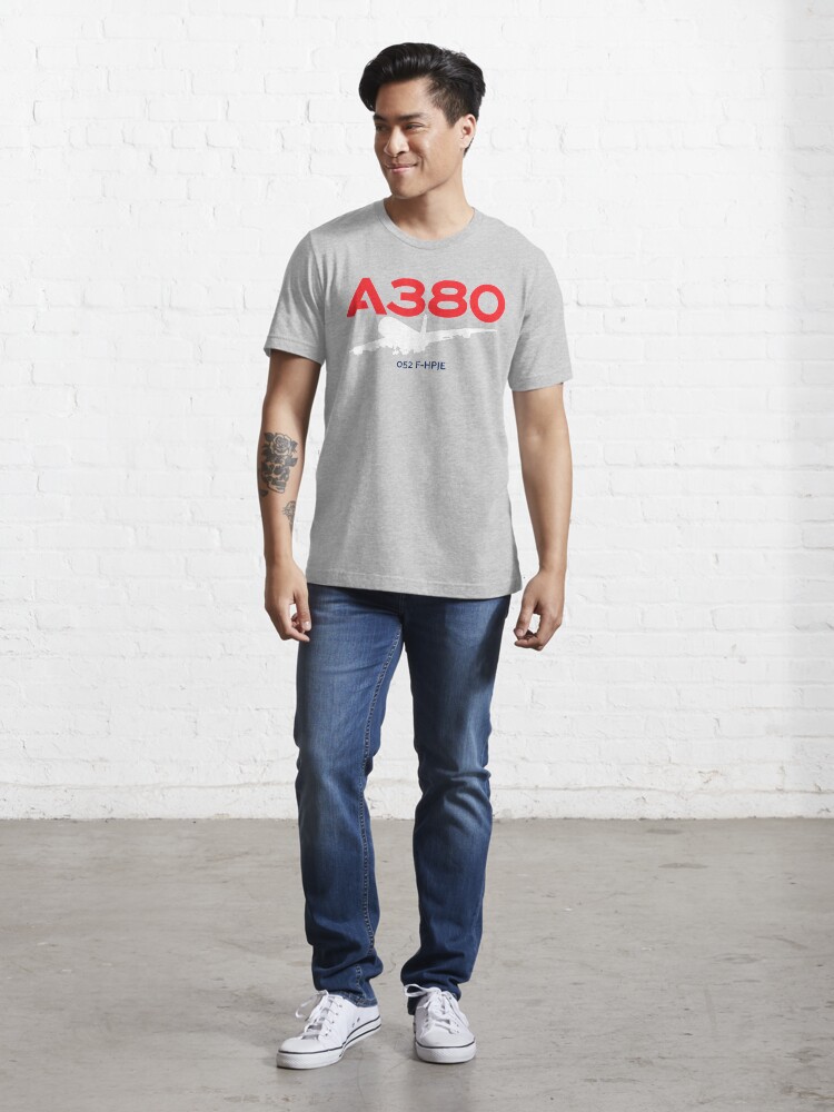 Alternate view of Airbus A380 052 F-HPJE (White) Essential T-Shirt