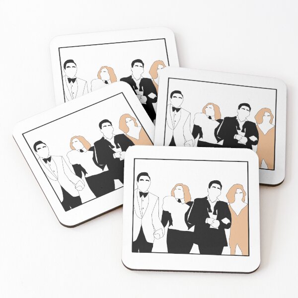 Rose Family Coasters (Set of 4)