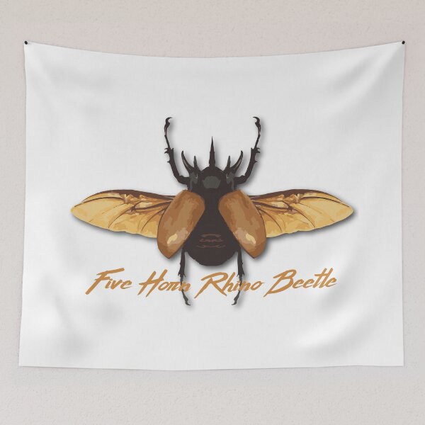 Item preview, Five Horn Rhino Beetle designed and sold by 397HOUSE Your happy time.