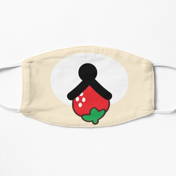Strawberry Nom Kuma Light Flat Mask