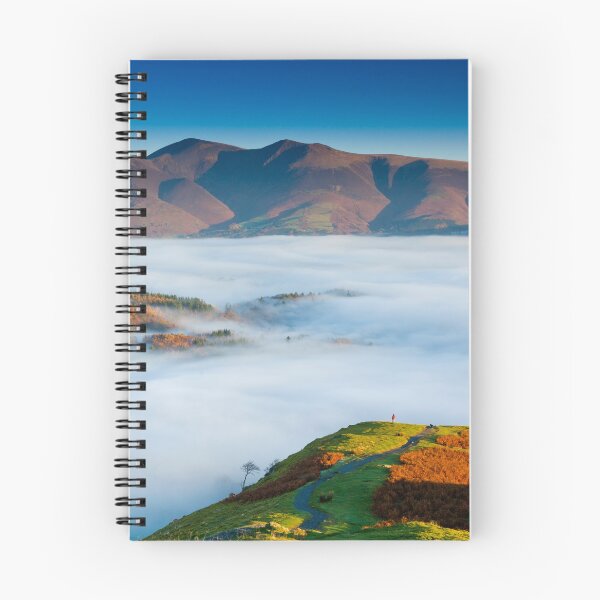 Item preview, Hiker Overlooking Low Cloud From Catbells, Lake District National Park, Cumbria, England  designed and sold by Tom  Mackie.