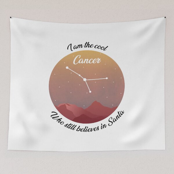 Item preview, Cancer Zodiac Sign believer in Santa for Christmas  designed and sold by anins-azuree.