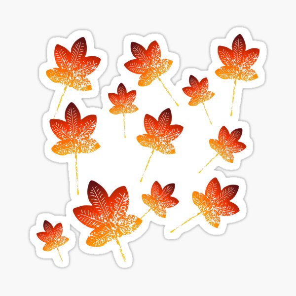 Item preview, Maple leaves autumn pattern designed and sold by crikz.