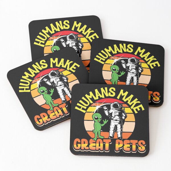 Item preview, Humans make great Pets funny alien shirt designed and sold by Grinover.