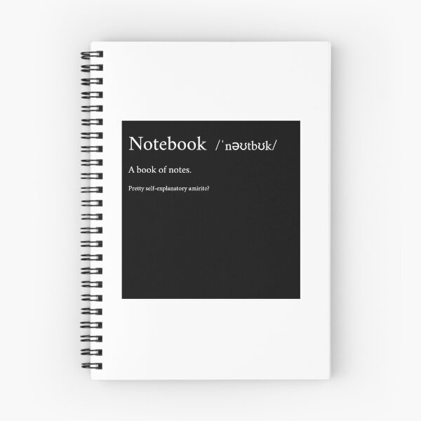 Item preview, The Definition of a Notebook, designed and sold by Comatoad.