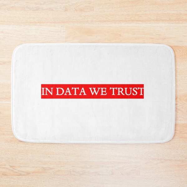 Item preview, IN DATA WE TRUST - red background designed and sold by designair.