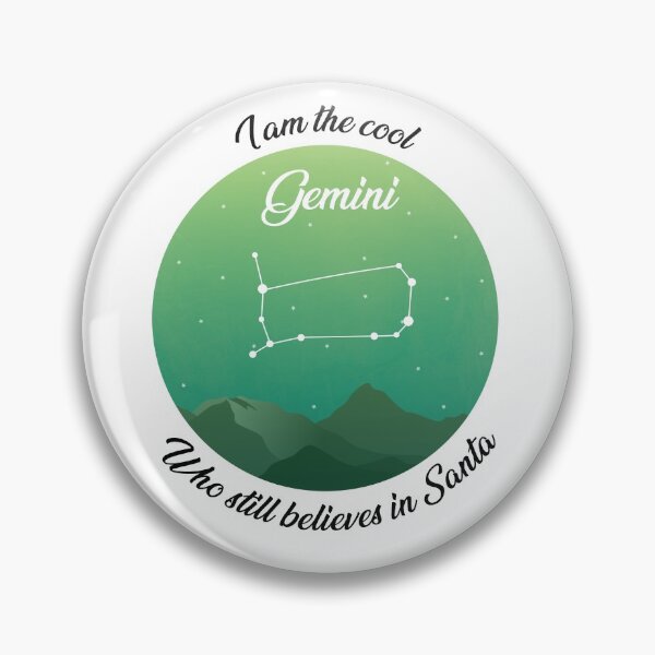 Item preview, Gemini Zodiac Sign believer in Santa for Christmas  designed and sold by anins-azuree.