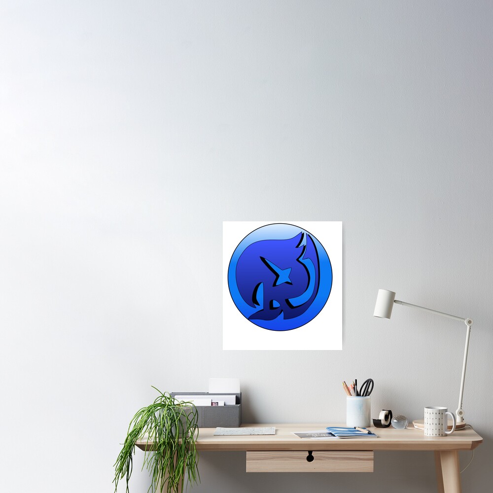Raven Tail Guild Symbol From Fairy Tail Poster For Sale By Shinterd Redbubble