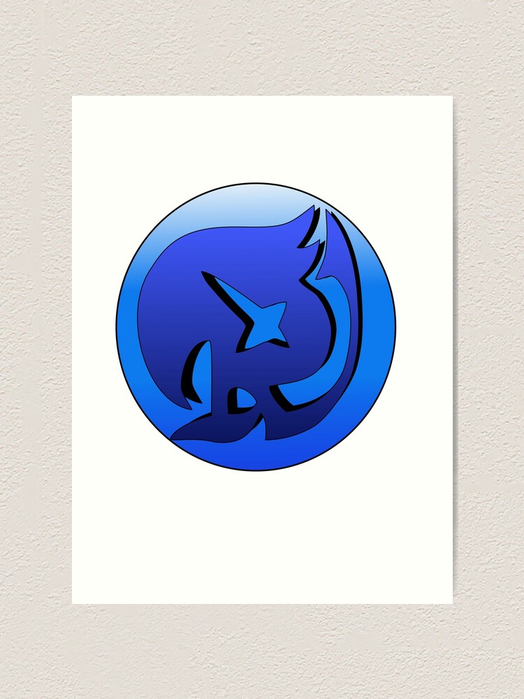 Raven Tail Guild Symbol From Fairy Tail Art Print By Shinterd Redbubble