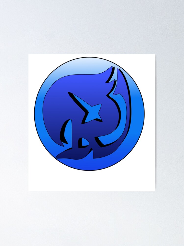 Raven Tail Guild Symbol From Fairy Tail Poster By Shinterd Redbubble