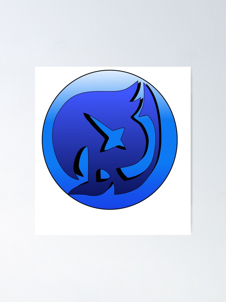 Raven Tail Guild Symbol From Fairy Tail Poster For Sale By Shinterd Redbubble