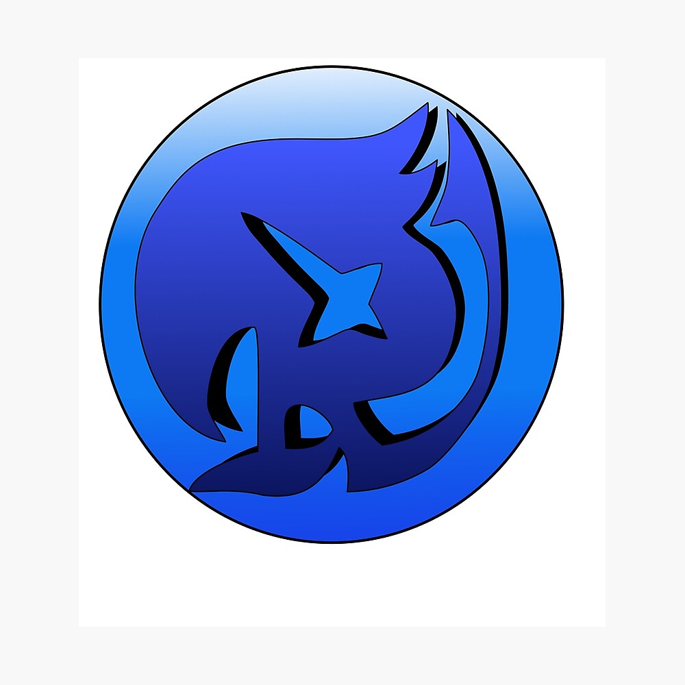 Raven Tail Guild Symbol From Fairy Tail Poster For Sale By Shinterd Redbubble