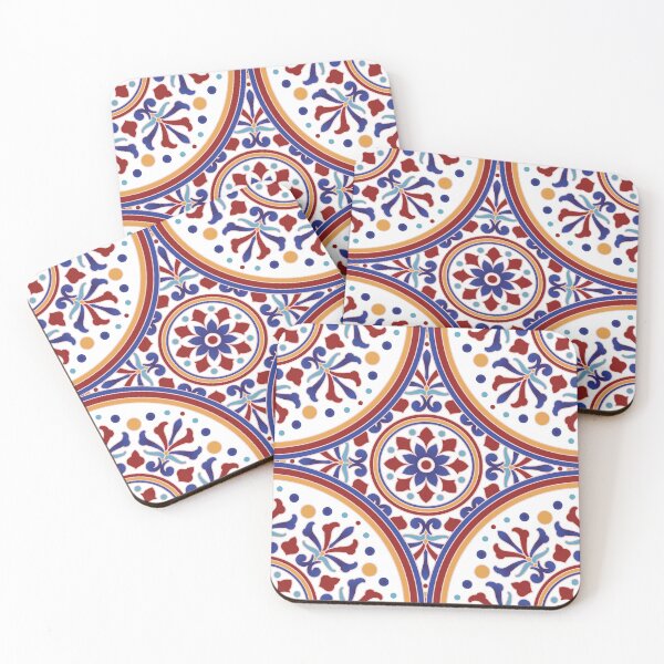 Item preview, traditional portuguese azulejo tiles pattern mosaic designed and sold by JustynaWarsaw.