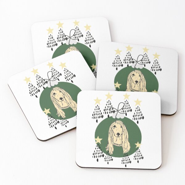 Item preview, Merry Christmas, afghan hound designed and sold by NinaBetterNot.