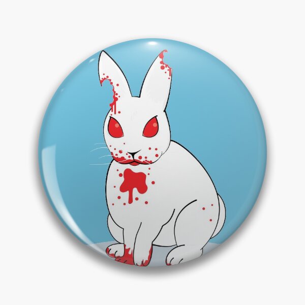 Item preview, Killer Bunny on Blue designed and sold by PrintStopStudio.