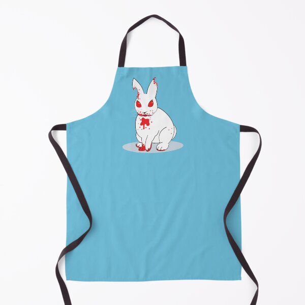 Item preview, Killer Bunny on Blue designed and sold by PrintStopStudio.