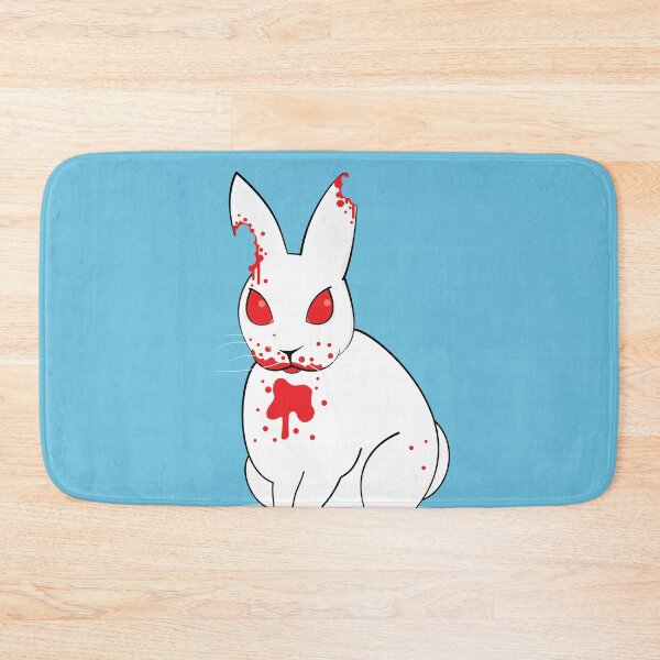 Item preview, Killer Bunny on Blue designed and sold by PrintStopStudio.