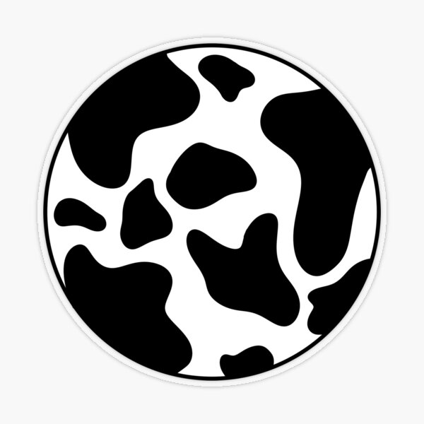 Yeehaw Cow Print Transparent Sticker Sticker for Sale by megsstickers