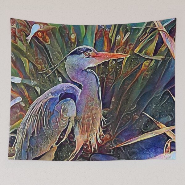 Item preview, Grey heron in colour! designed and sold by StudioCorvid.