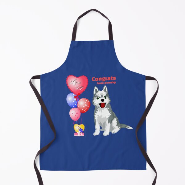 Item preview, White Pomsky crossbreed dog designed and sold by Purple monkey.