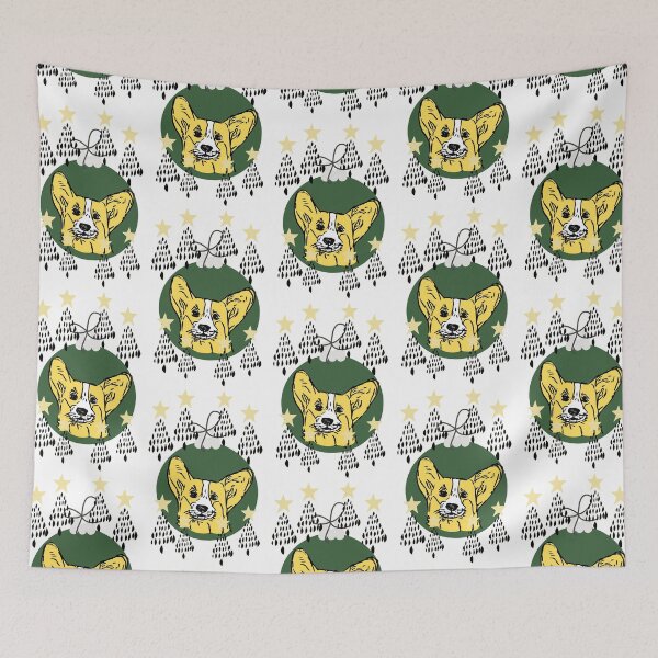 Item preview, Merry Christmas, corgi designed and sold by NinaBetterNot.