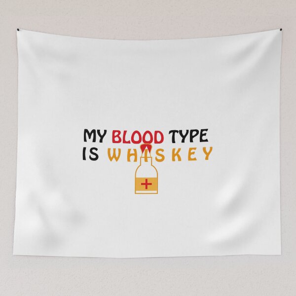 Item preview, whiskey blooded ,my blood type is whiskey  designed and sold by bkjournaly2020.