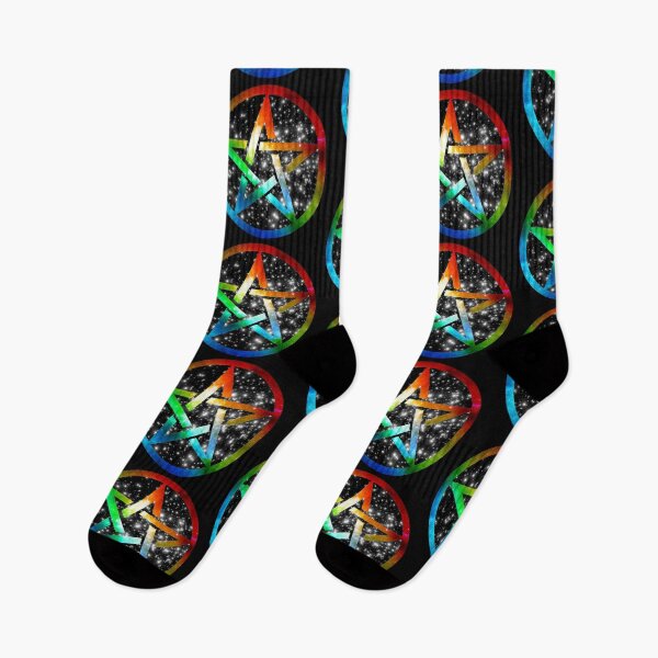 Item preview, Rainbow Pentacle designed and sold by firetail.