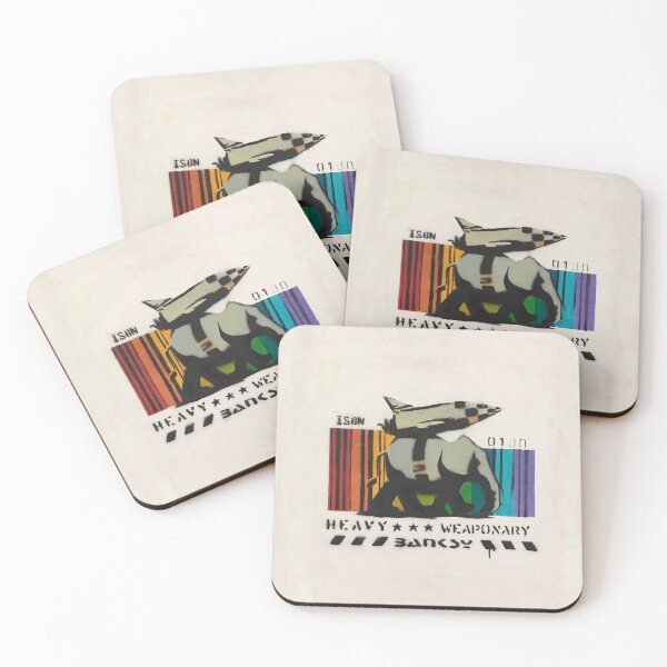 Item preview, Banksy Iconic Elephant with Missile Coloful Barcode designed and sold by WE-ARE-BANKSY.