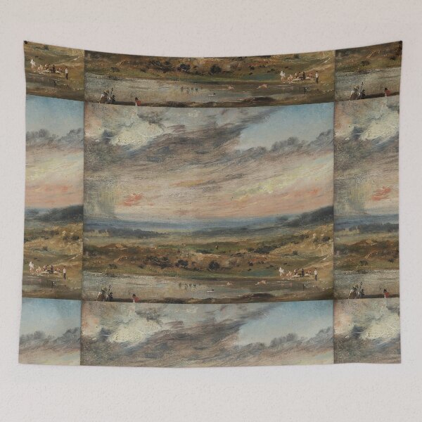 Item preview, Hampstead Heath with Pond and Bathers 1821 - John Constable designed and sold by Vintage Designs +.