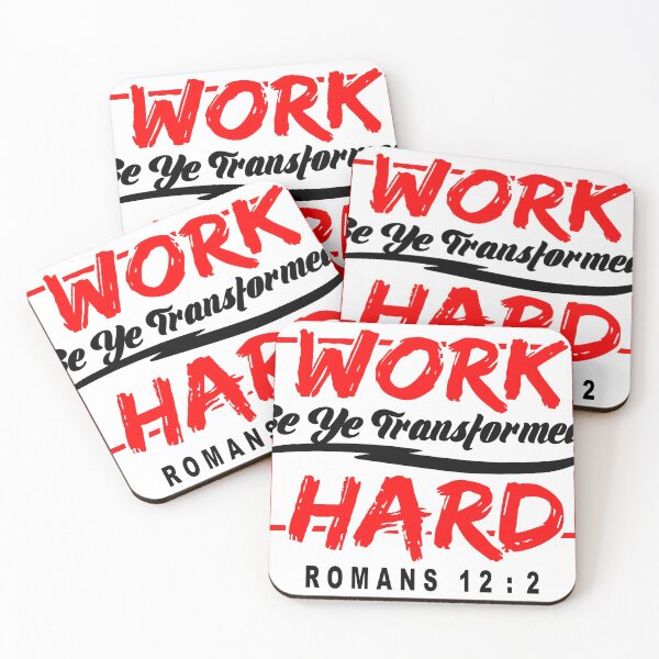 Item preview, work hard transformed romans 12:2 designed and sold by PUNCH ME IN SHOP.