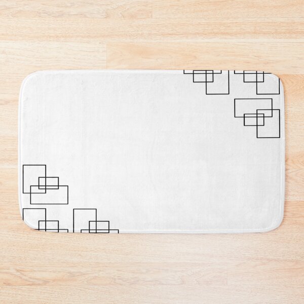 Item preview, Simple Square Design Pattern modern style_black on white background designed and sold by Brontorino.