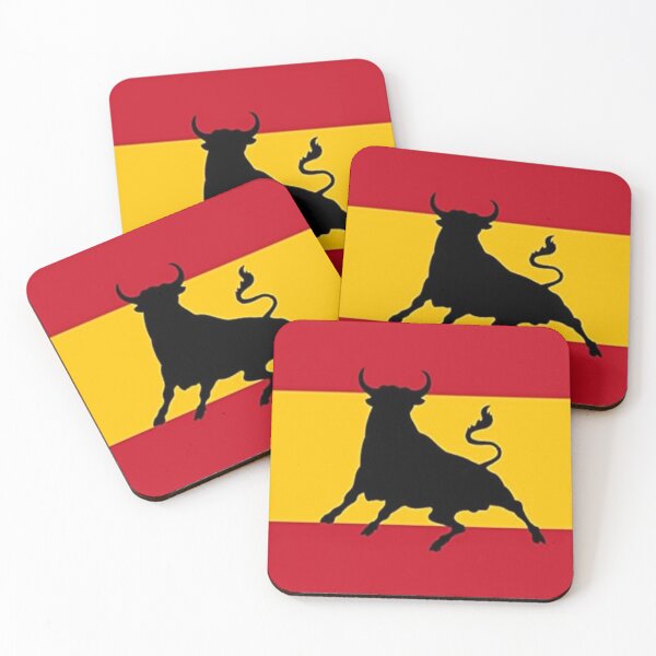 Artikelvorschau, Stier mit spanischer Flagge entworfen und verkauft von Travellerz.