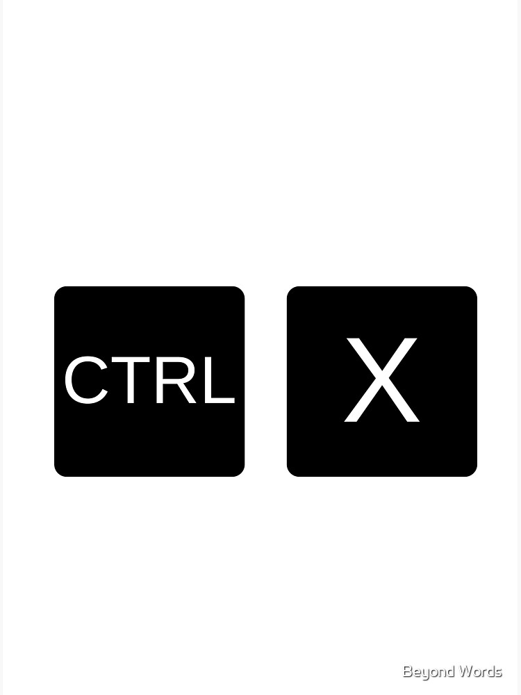 "Control X" Art Print for Sale by BeyondtheQuote Redbubble
