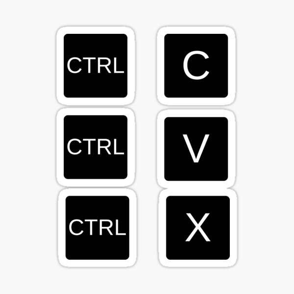 "Control X" Sticker by BeyondtheQuote Redbubble