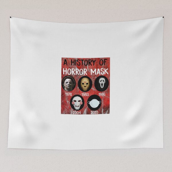 Item preview, Horror masks history Halloween costumes designed and sold by Alex Cuttell.