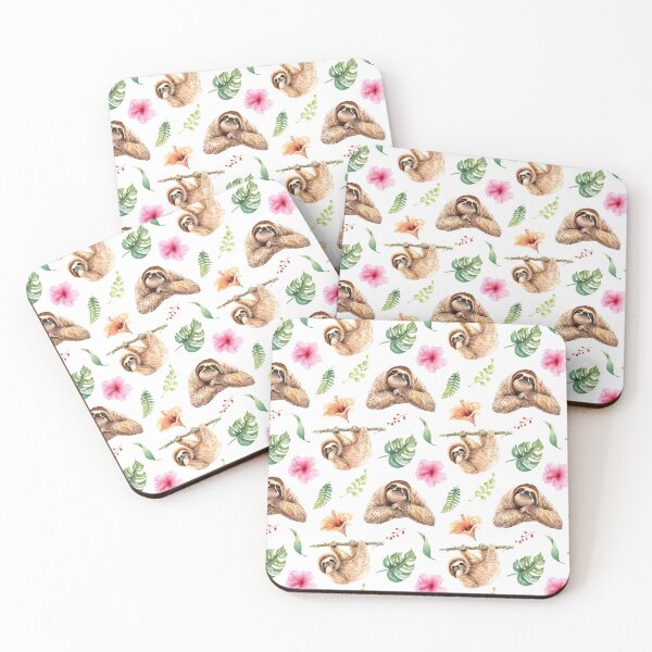 Item preview, Sloths Watercolour Pattern. designed and sold by erinnn41.