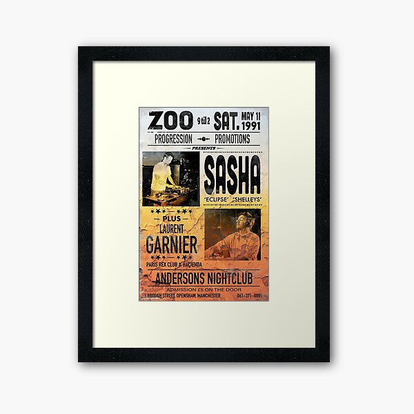 Item preview, Sasha and Laurent Garnier Zoo Club Manchester 1991 designed and sold by Lick-Design.