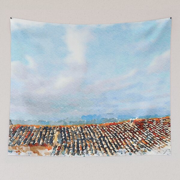 Item preview, Roof and cloudy sky designed and sold by Giuseppe Cocco.