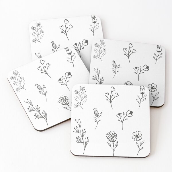 Item preview, Floral doodles pattern  designed and sold by saadmery2020.