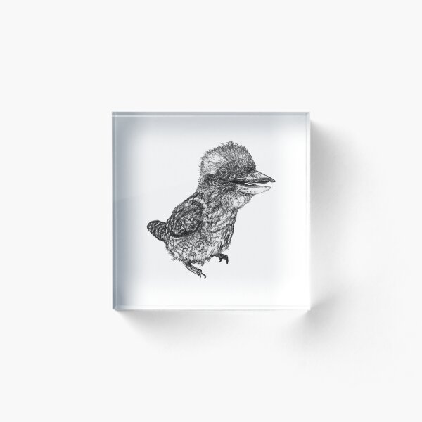 Mu Mu the Kookaburra Acrylic Block